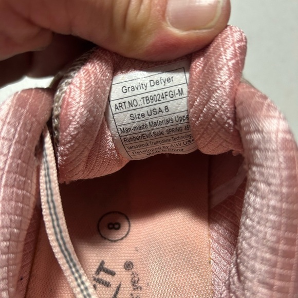 Gravity Defyer Shoes Women's 8 Comfort Walking Sneakers TB9024FGI-M Pink Gray - Picture 7 of 7